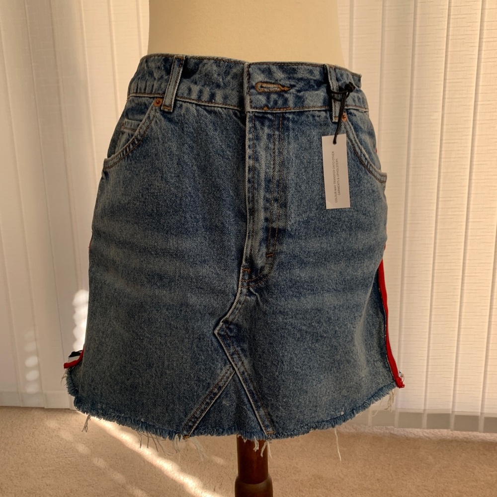 Topshop jean skirt
